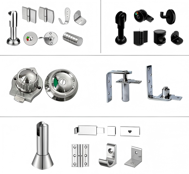 Hardware de partição de banheiro